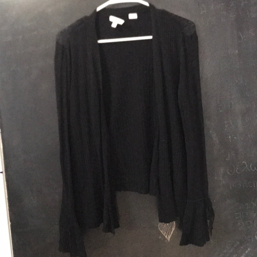 Black cardigan